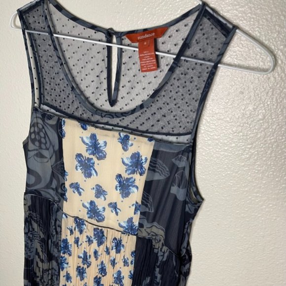 Sundance |  Sleeveless Floral Boho Cottage Core Maxi Dress - Picture 3 of 6